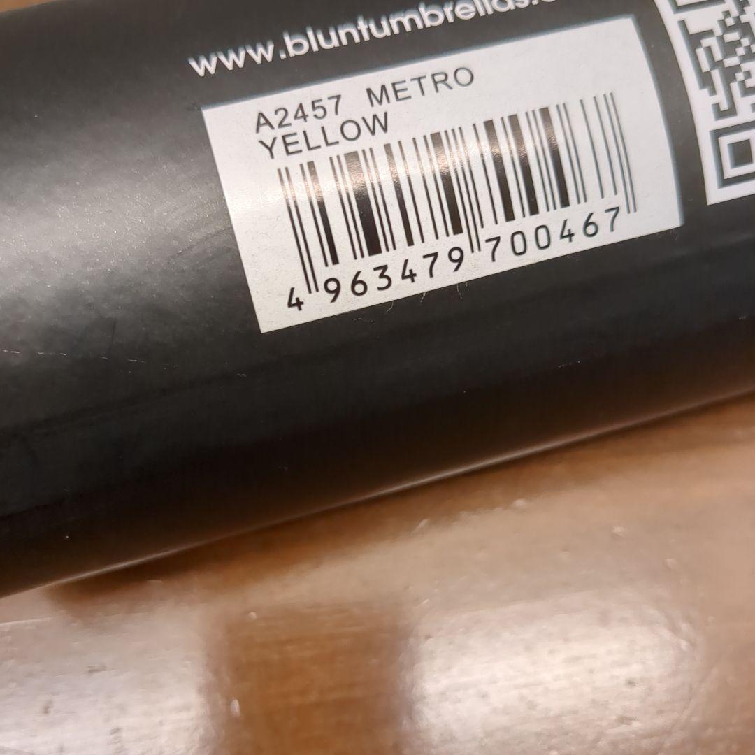 【未使用】BLUNT XS METRO ブラント メトロ 折りたたみ傘 イエロー
