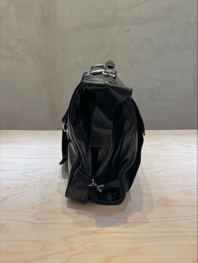 seeger カシミヤレザー　ガーメントバッグ(スーツバッグ)