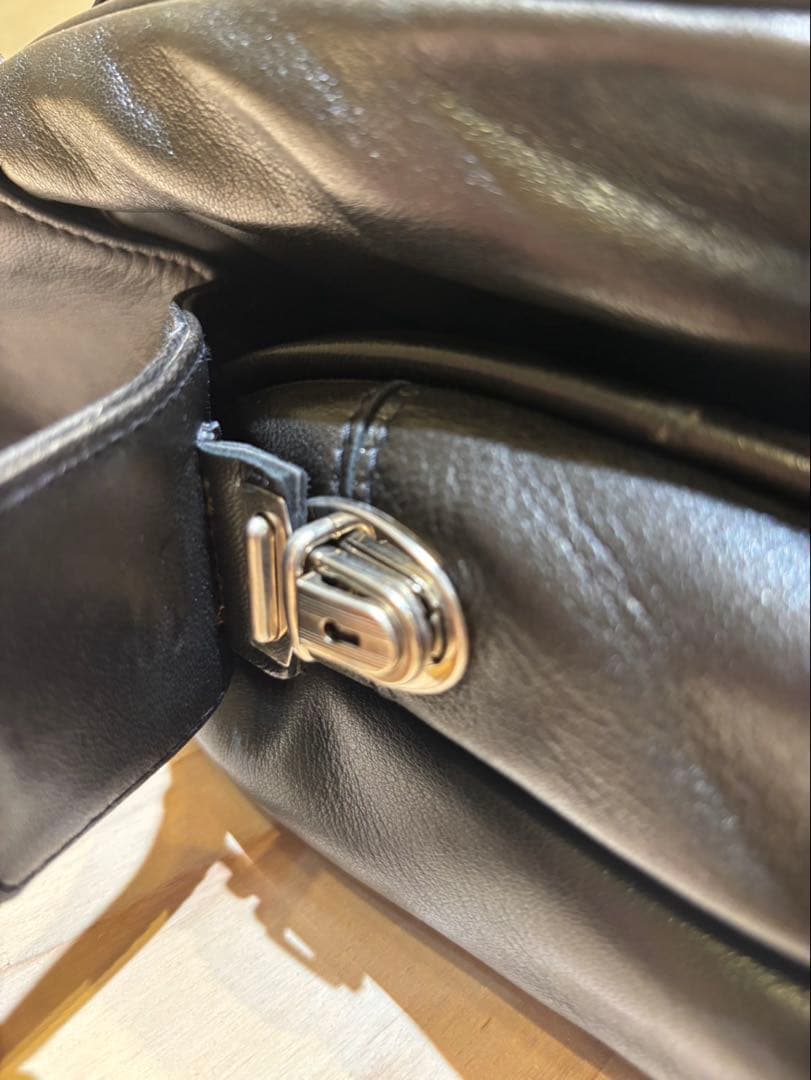 seeger カシミヤレザー　ガーメントバッグ(スーツバッグ)