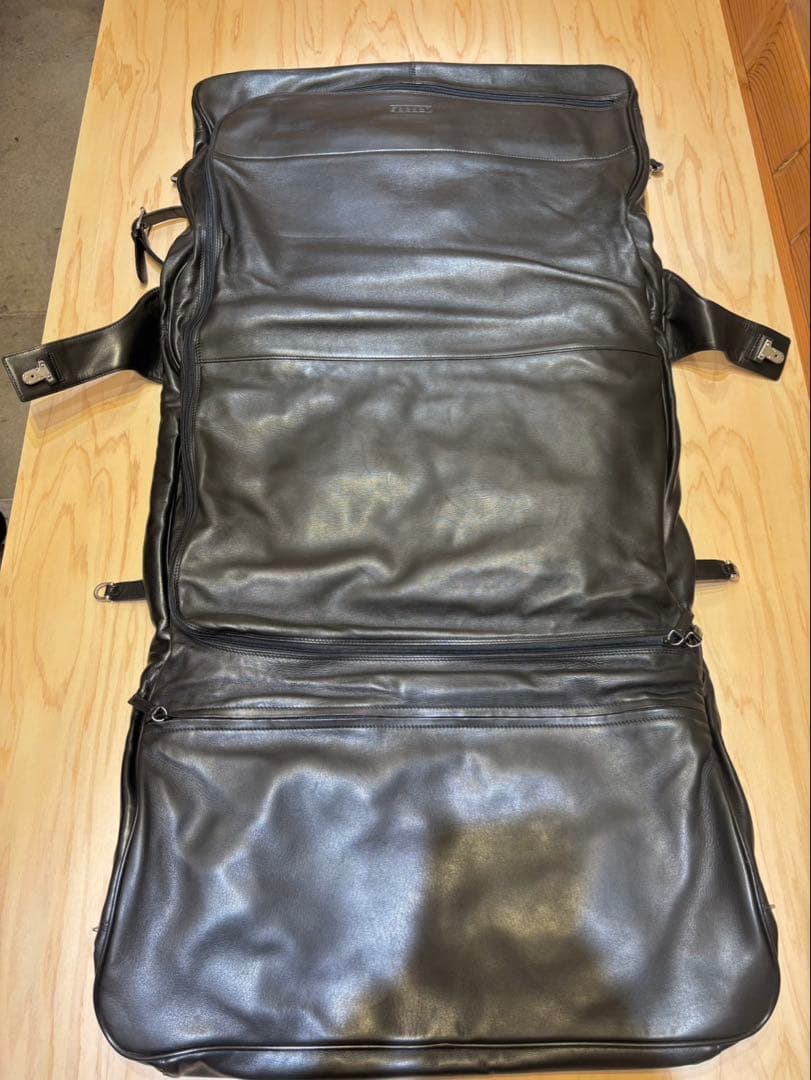 seeger カシミヤレザー　ガーメントバッグ(スーツバッグ)