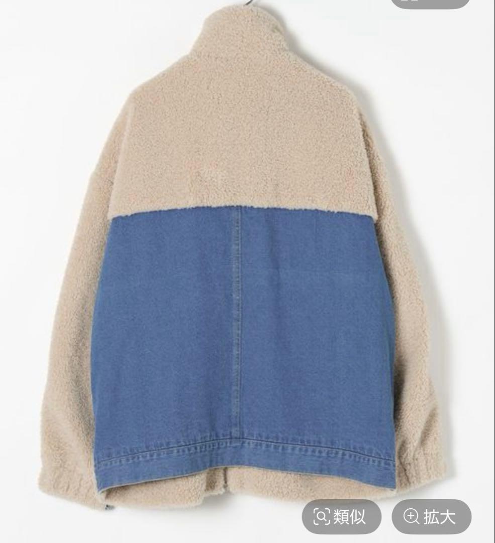 LEPSIM デニムボアドッキングジャケット