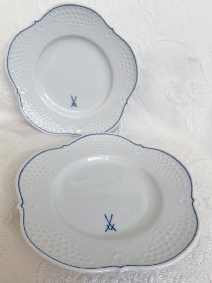 双剣　meissen マイセン　300周年記念　プレート　2枚　③