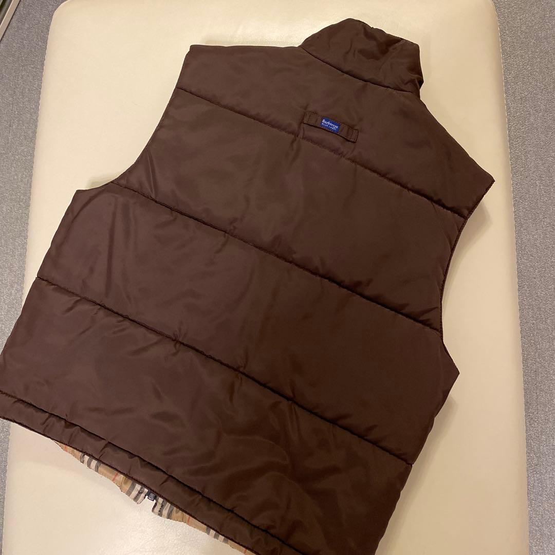 Burberry チェック柄リバーシブルダウンベスト