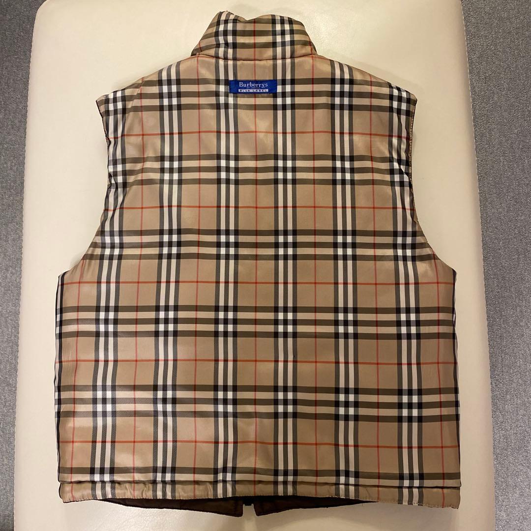Burberry チェック柄リバーシブルダウンベスト