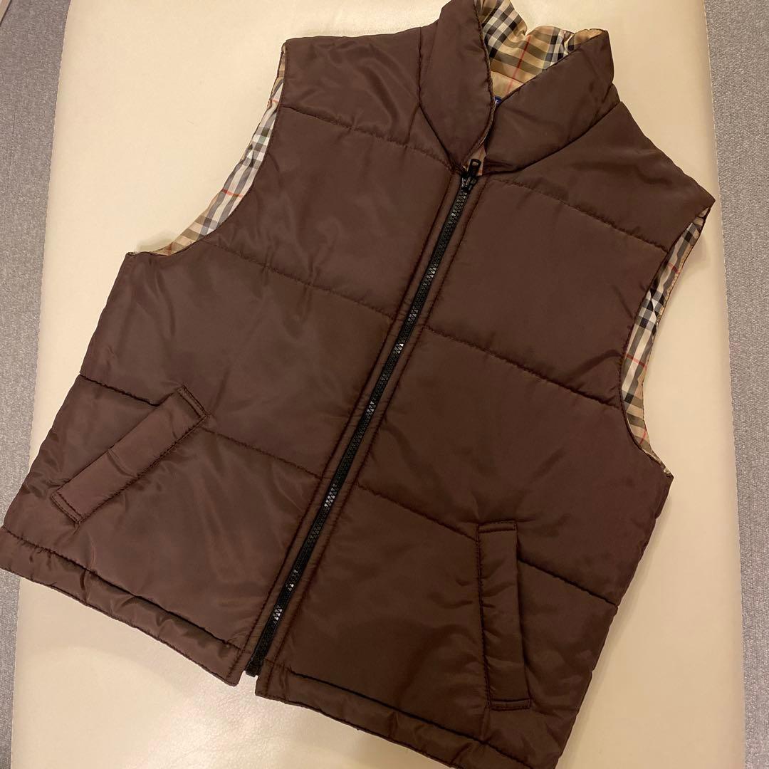 Burberry チェック柄リバーシブルダウンベスト
