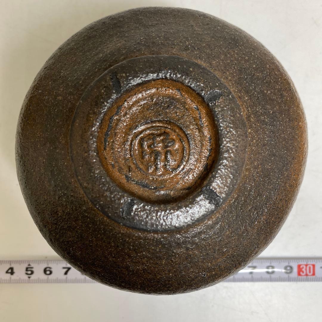 佐々木照楽 長次郎禿うつし黒茶碗　共箱　幅約10.5㎝　東R8-0213☆2F