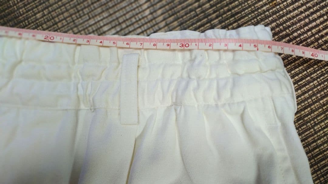 【美品】コムデギャルソン オムプリュス ホワイト 綿パン 男性Ｓで女性Lサイズ