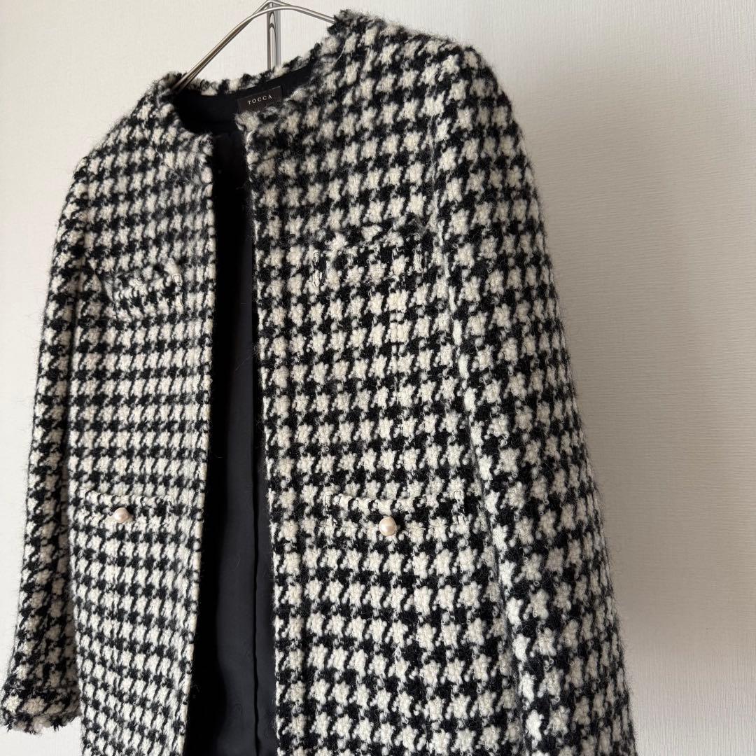 美品★定価6.9万円★TOCCA★puzzleノーカラージャケット