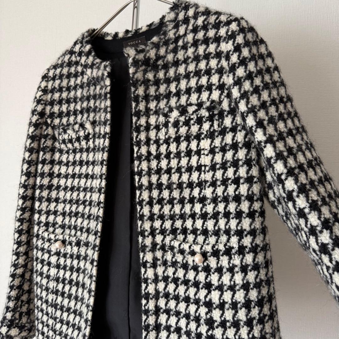 美品★定価6.9万円★TOCCA★puzzleノーカラージャケット