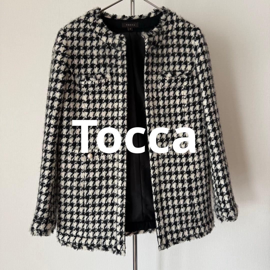 美品★定価6.9万円★TOCCA★puzzleノーカラージャケット