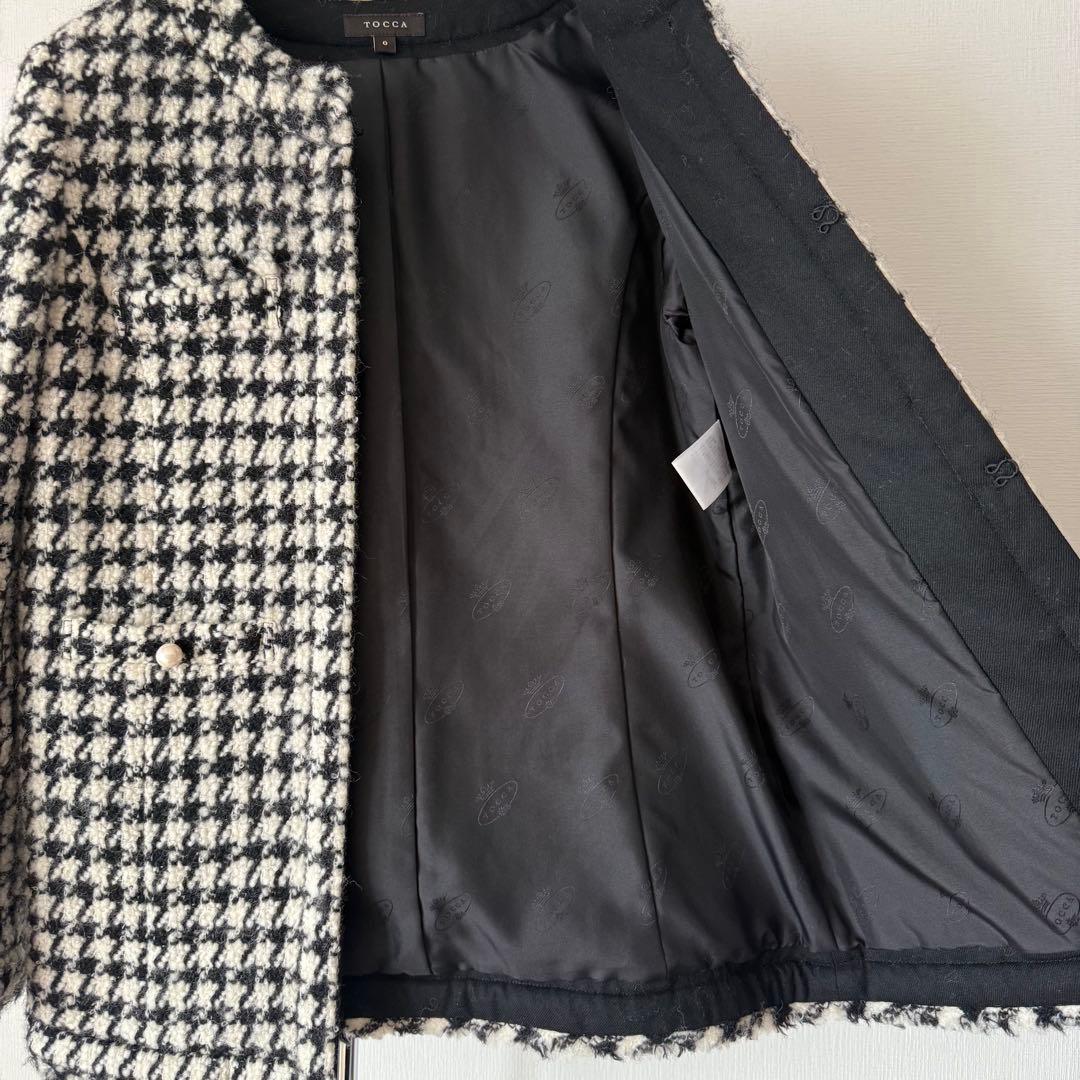 美品★定価6.9万円★TOCCA★puzzleノーカラージャケット