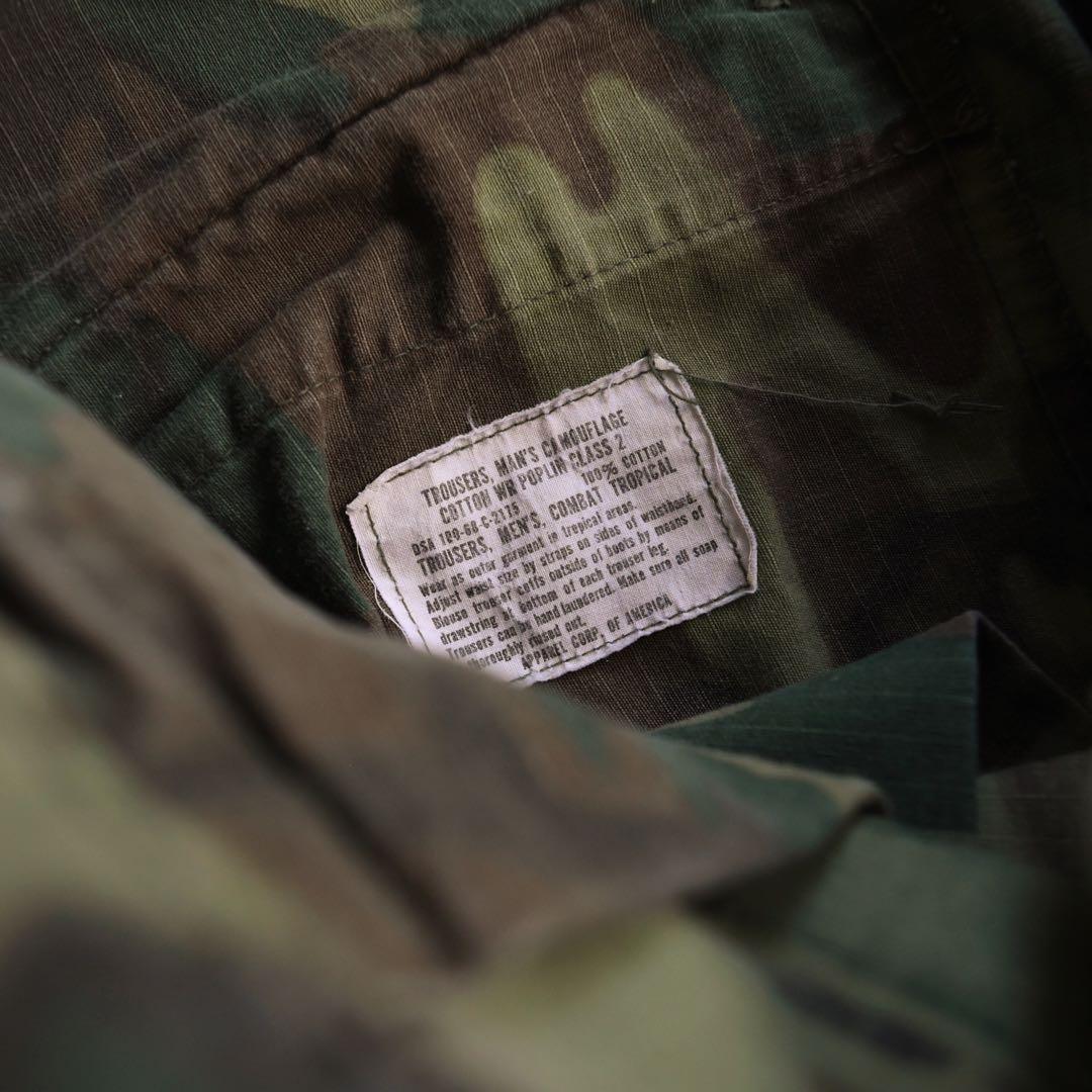 60s 米軍実物 ERDL ジャングルファティーグ 迷彩 S-S ヴィンテージ