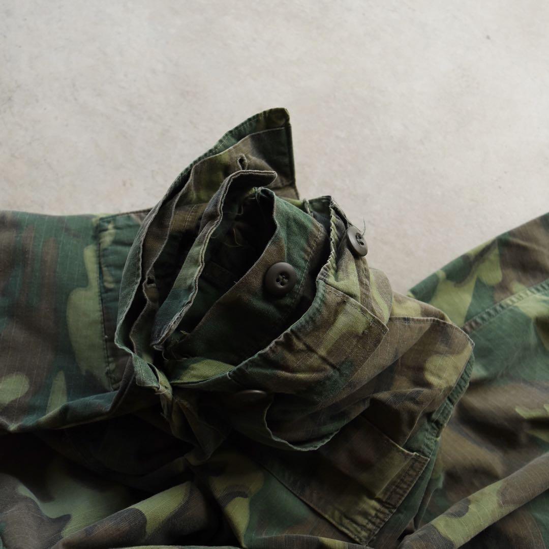 60s 米軍実物 ERDL ジャングルファティーグ 迷彩 S-S ヴィンテージ