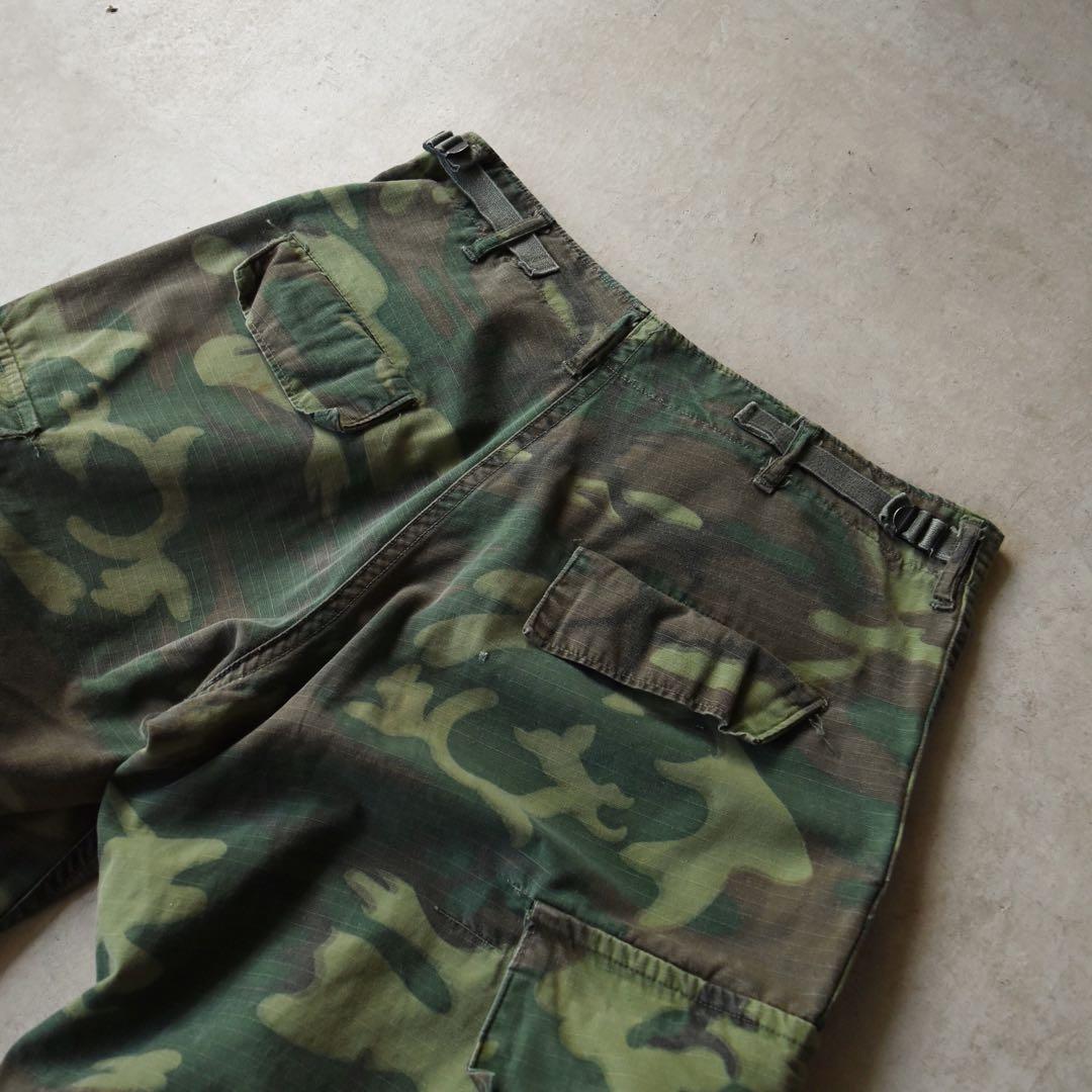 60s 米軍実物 ERDL ジャングルファティーグ 迷彩 S-S ヴィンテージ