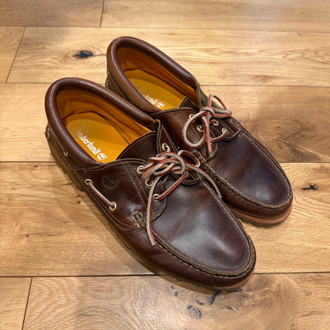 Timberland ブラウンデッキシューズ　3eye 11.5