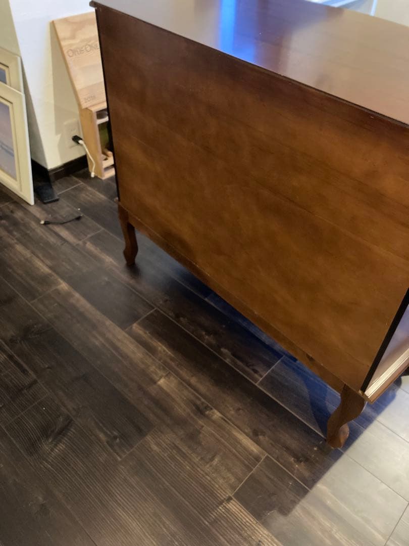 アンティーク猫足チェスト（4段）