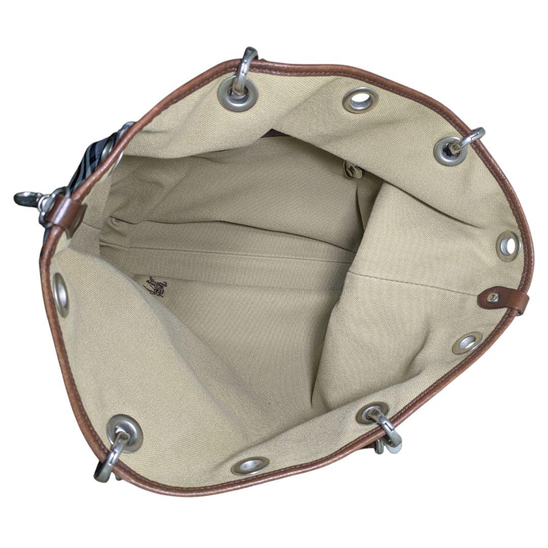 バーバリー リバーシブル トートバッグ ノバチェック ホースロゴ 肩掛け A4