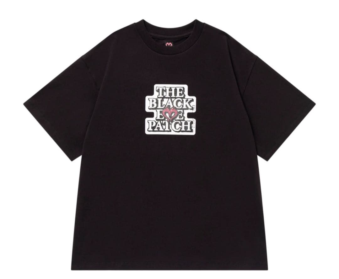 MOUSSY ブラック Tシャツ THE BLACK LOVE PATCH