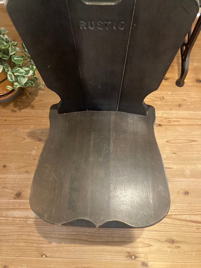 昭和レトロ　カリモク RUSTICオーク材 ダイニング チェア 楔式