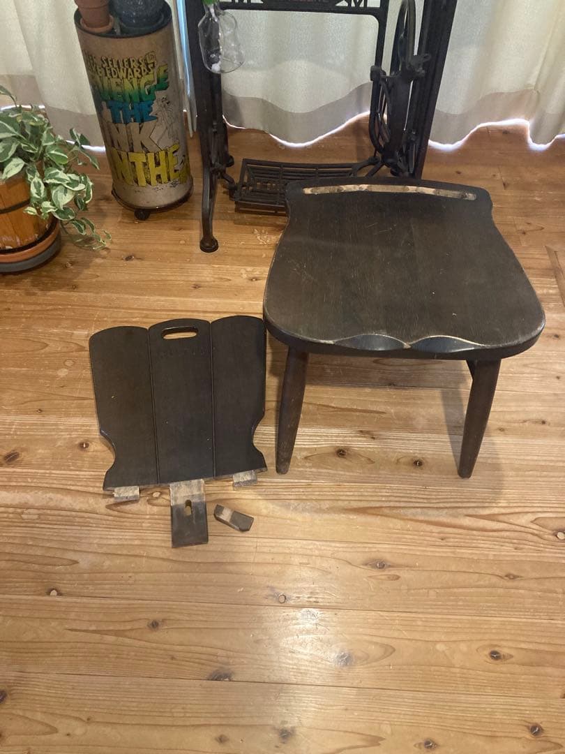 昭和レトロ　カリモク RUSTICオーク材 ダイニング チェア 楔式