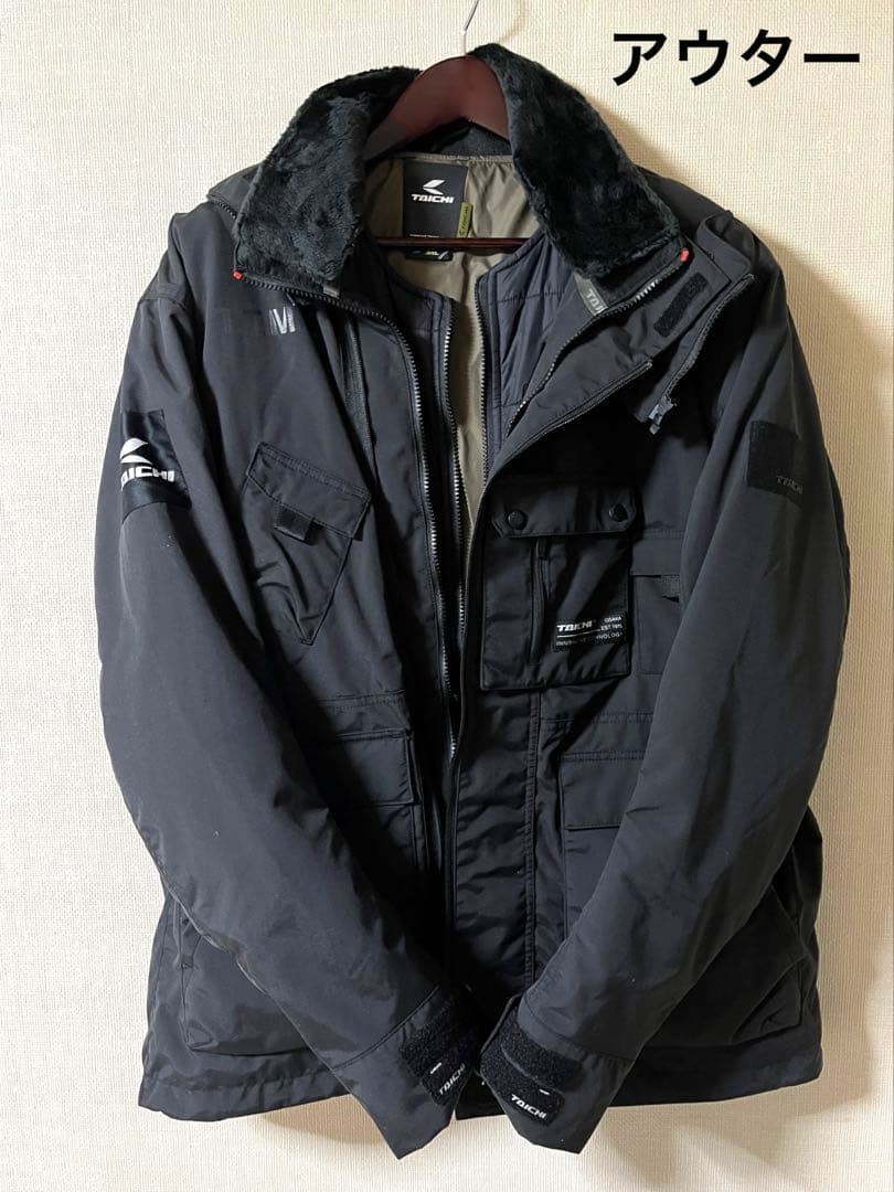 RSタイチ　モンスターオールシーズンパーカー　ブラック　メンズ3XL