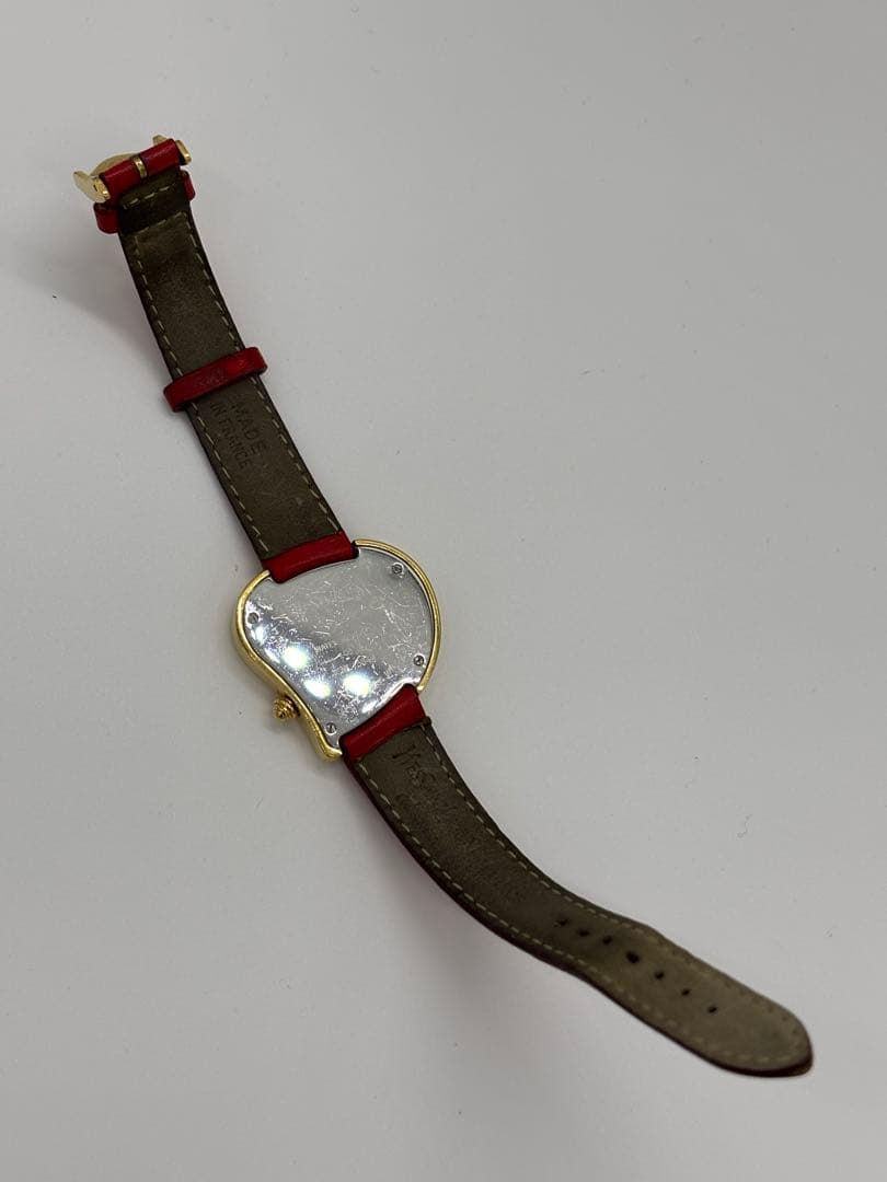 【美品】イヴサンローラン ハートウォッチ クォーツ【05F】純正ベルト【稼働品】