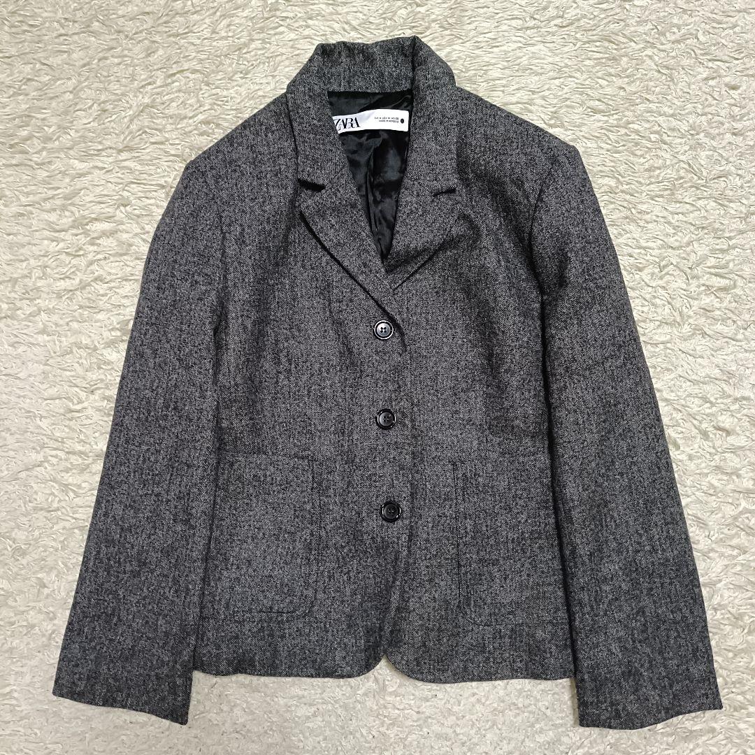 完売品＊ザラ ZARA ZWコレクション ウールブレンドブレザー ミディスカート