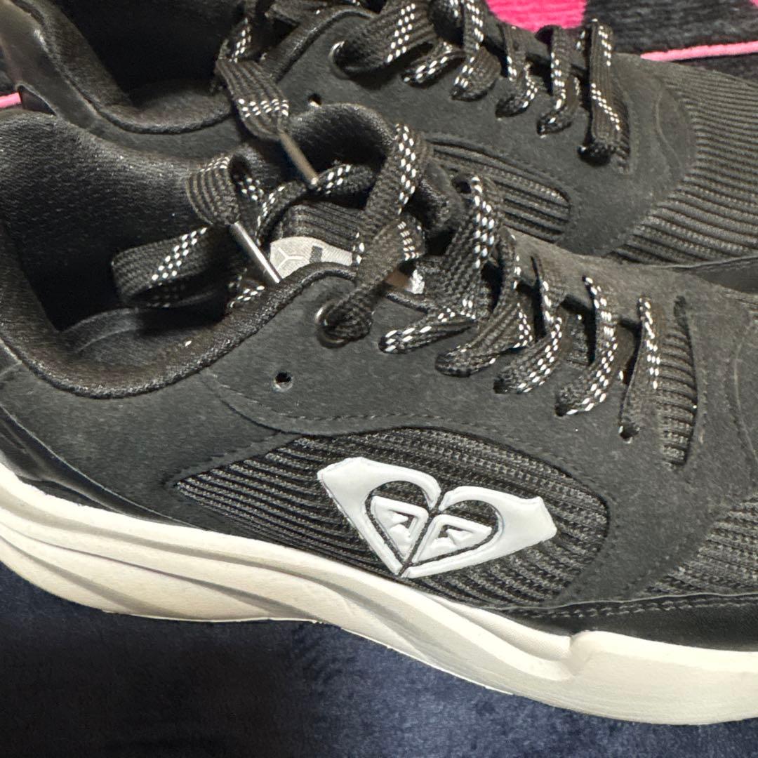 ROXY ブラックメッシュスニーカー