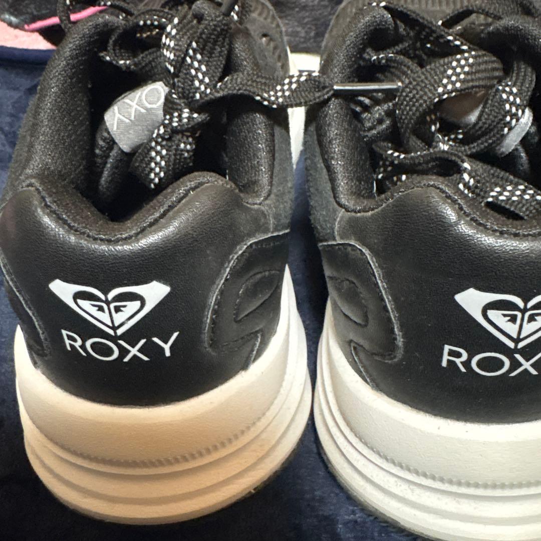 ROXY ブラックメッシュスニーカー