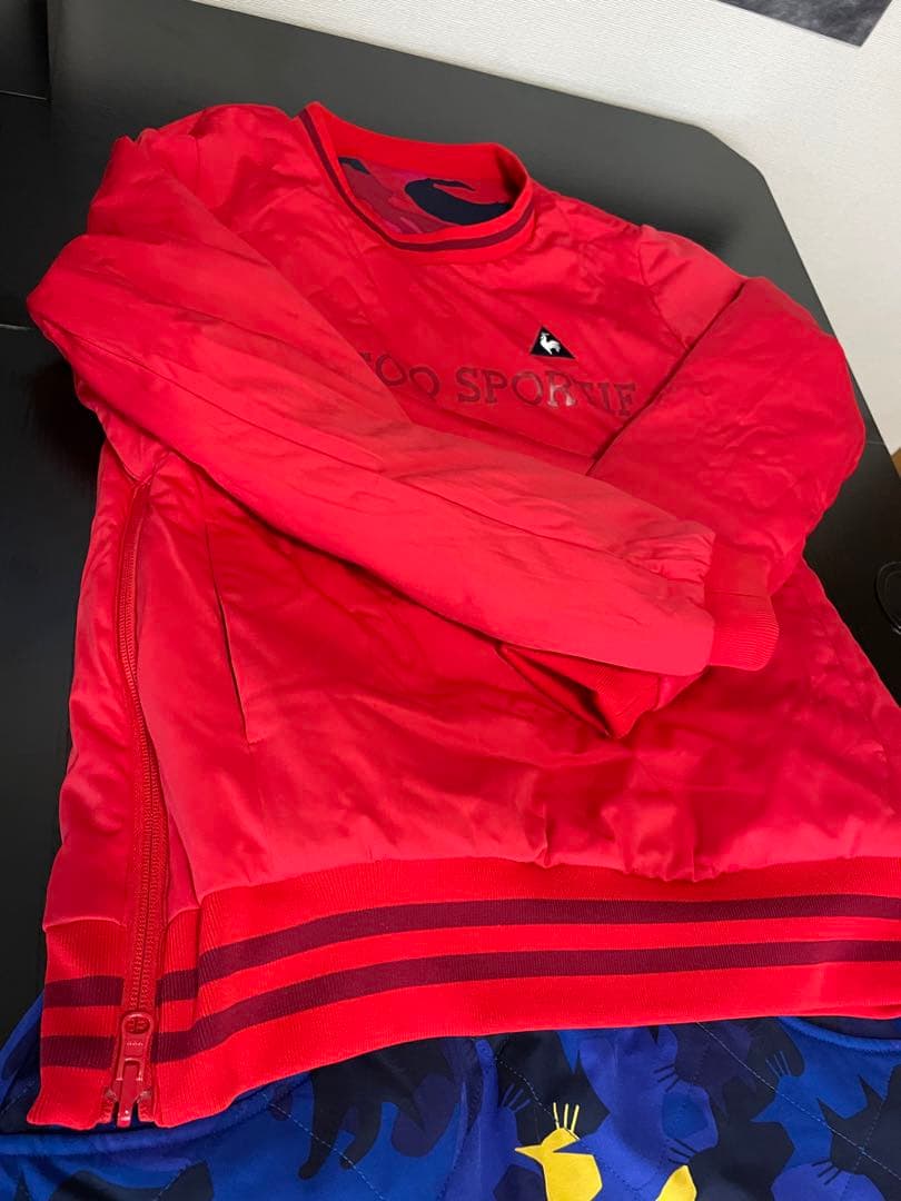 週末値下げリバーシブル　ルコック冬ゴルフ暖かセットアップウエア