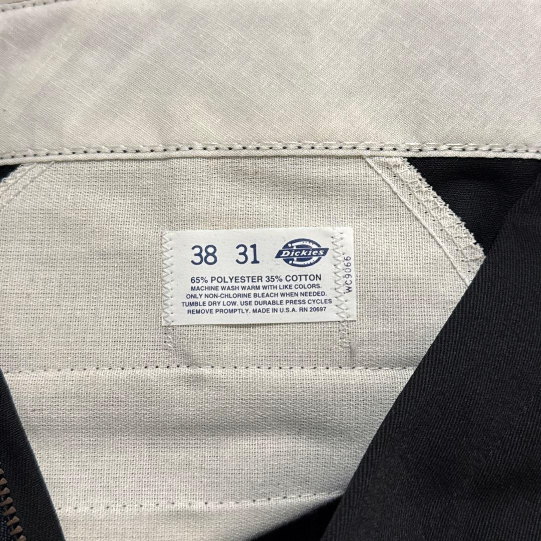 80's〜90's Dickies 874 ブラック USA製 タグ付き W38