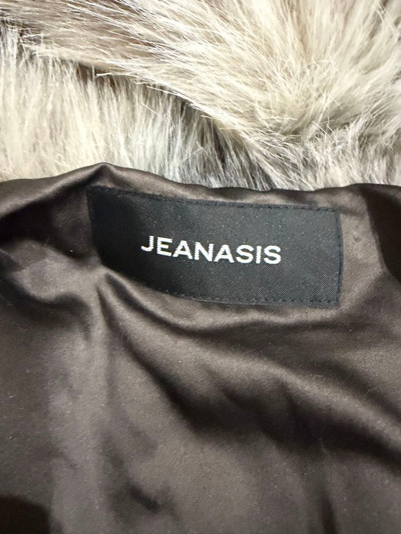 JEANASIS ジーナシス ミックスカラーファーブルゾン