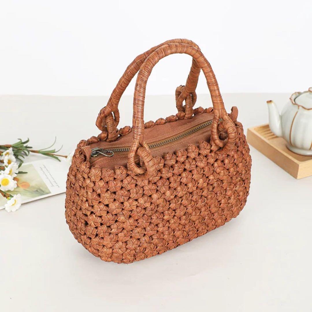山葡萄　新品　山葡萄籠バッグ　桜皮籠　手作り　山葡萄かごバッグ　内布あり