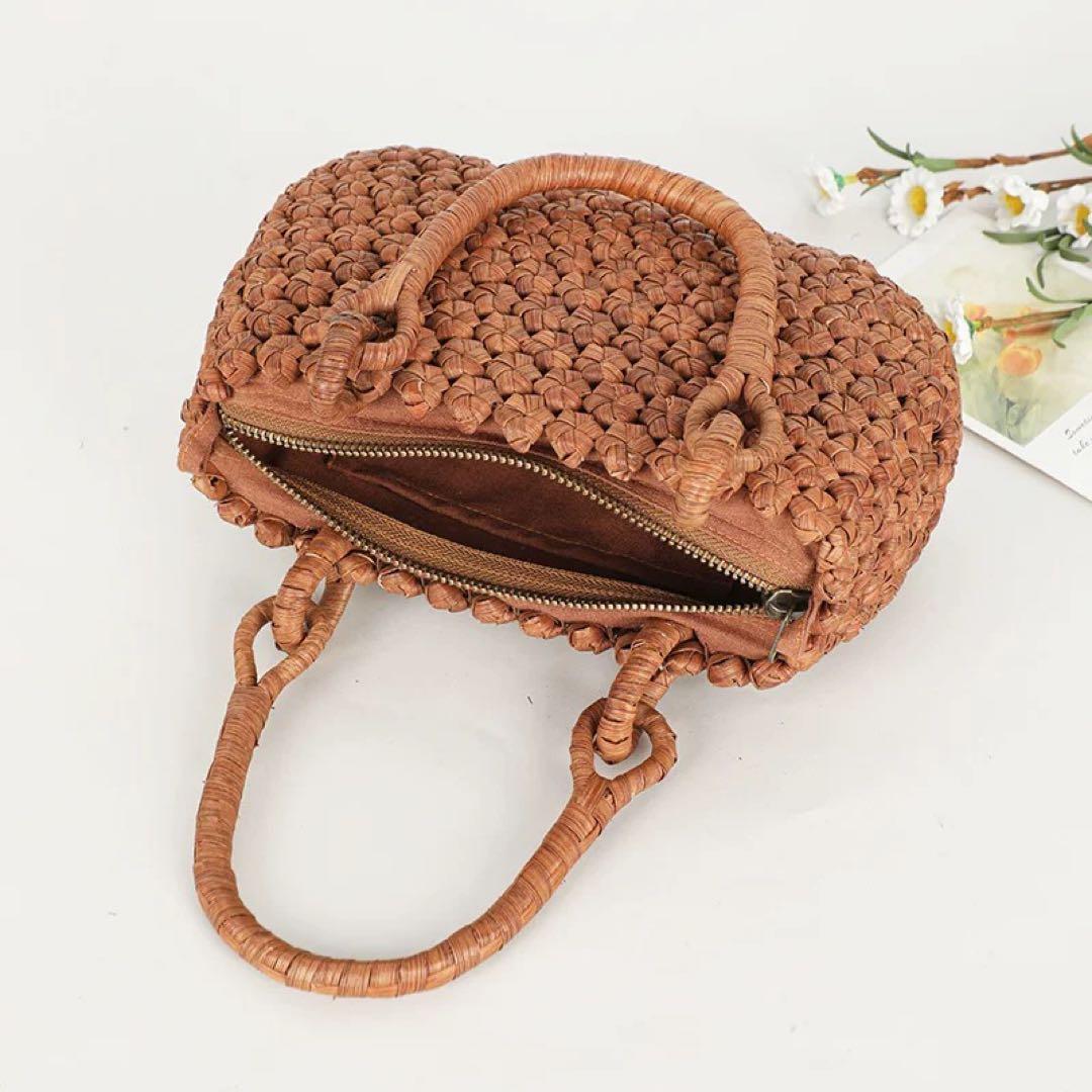 山葡萄　新品　山葡萄籠バッグ　桜皮籠　手作り　山葡萄かごバッグ　内布あり