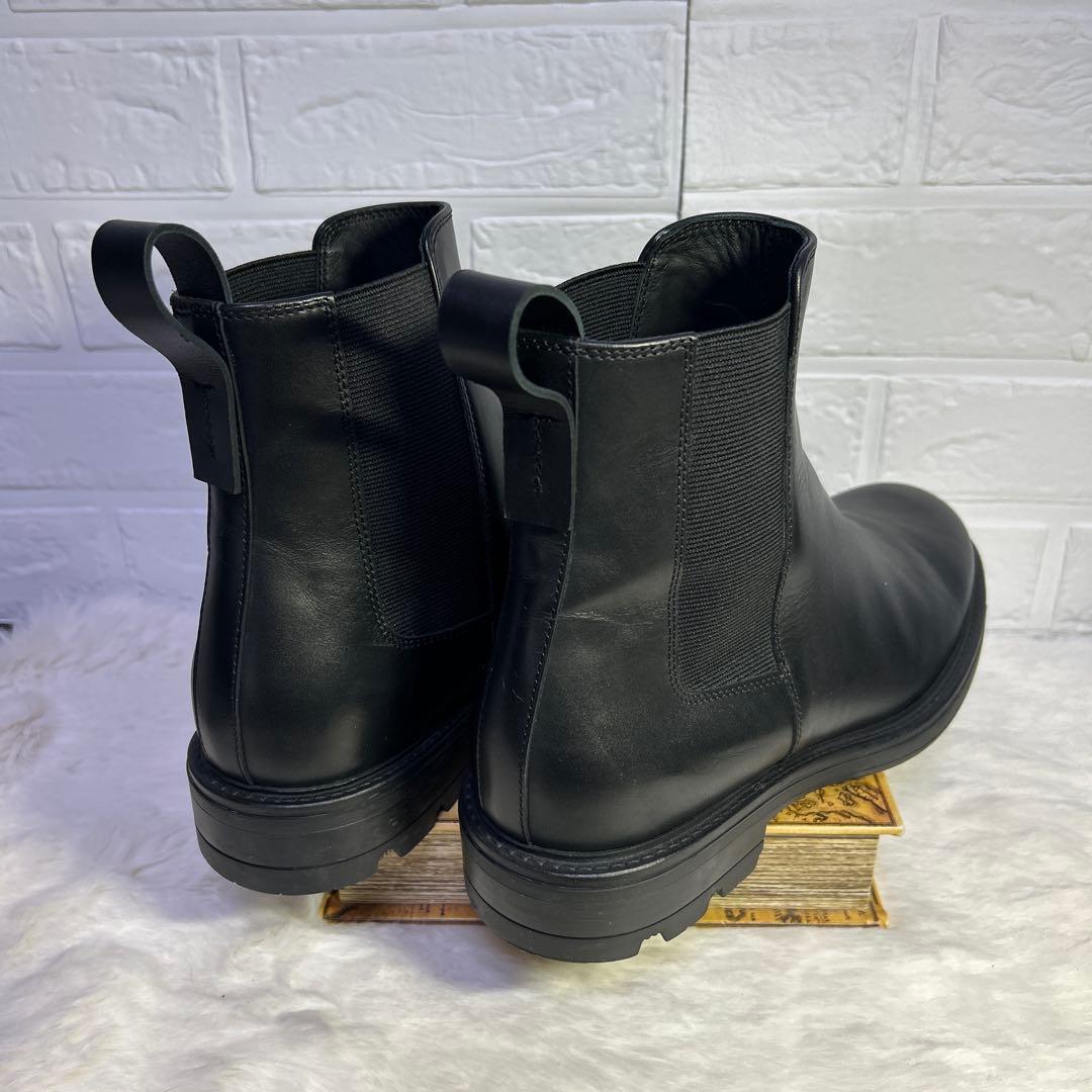 未使用級　theory セオリー　サイドゴアブーツ 27　ブラック　防水 ミドル