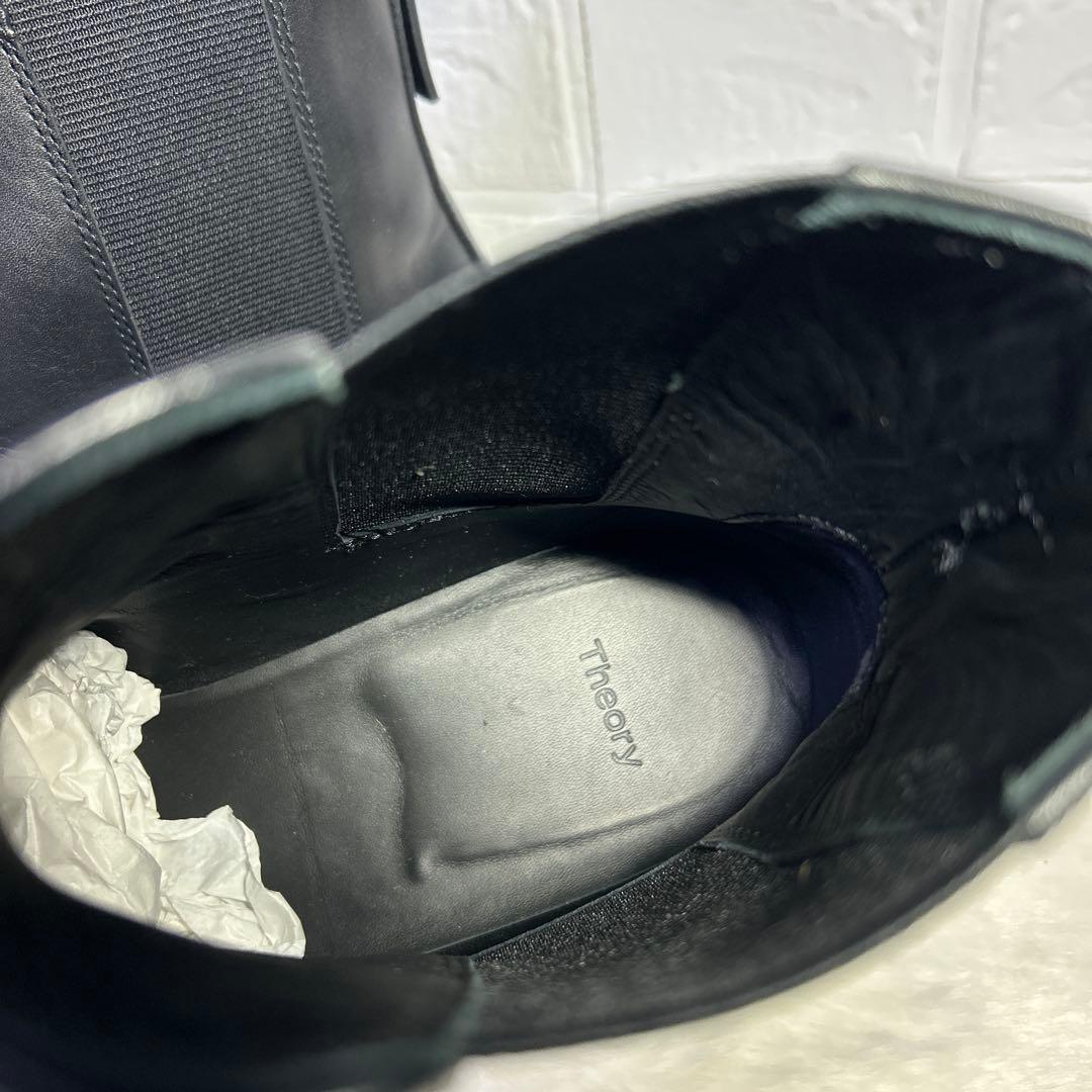 未使用級　theory セオリー　サイドゴアブーツ 27　ブラック　防水 ミドル