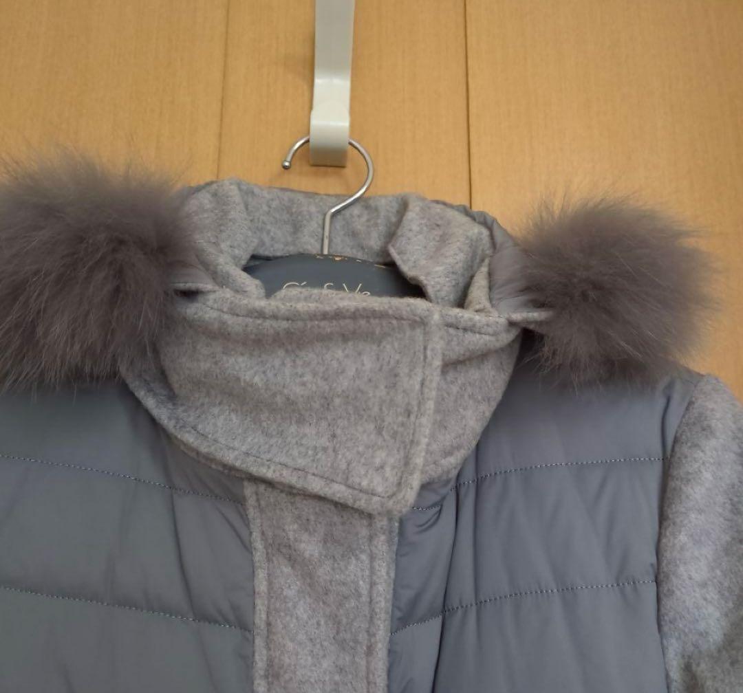 Gabardine K.T ギャバジンKT 異素材 切り替え ダウンコート