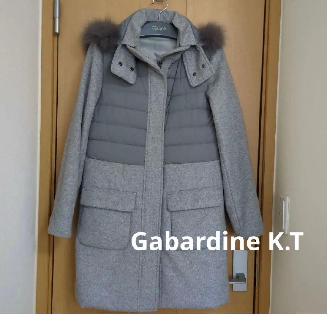 Gabardine K.T ギャバジンKT 異素材 切り替え ダウンコート