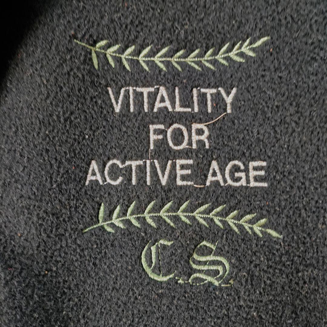 【希少】スタジャン 90sヴィンテージ ブラック 襟あり袖レザー