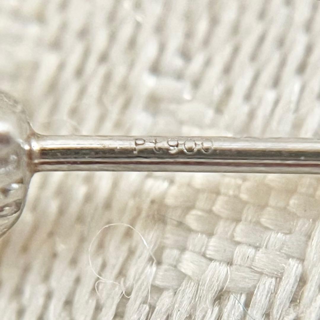 ピンクの猫さん❣️プラチナ ハートシェープカットダイヤ ピアス(片耳)