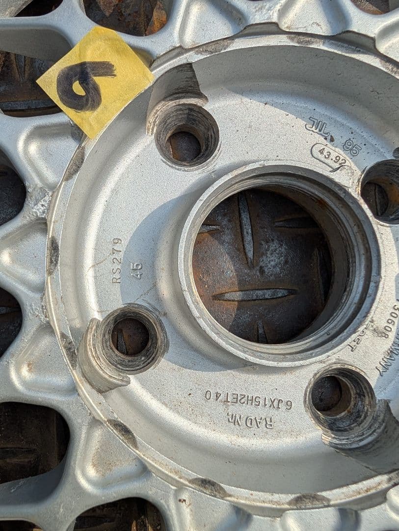 ★値下げ★BBS RS279 ディスク面のみ　中古現状　4枚