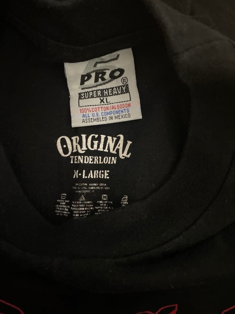 XL テンダーロイン Tシャツ ブラック