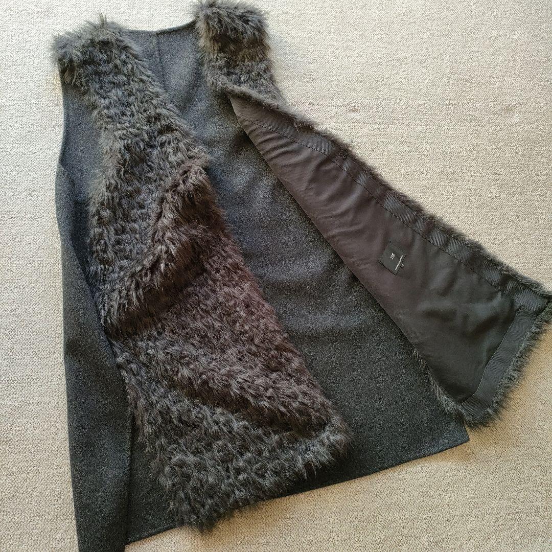 23区大きなサイズ44 ニットワンピース＆ロングベストセット