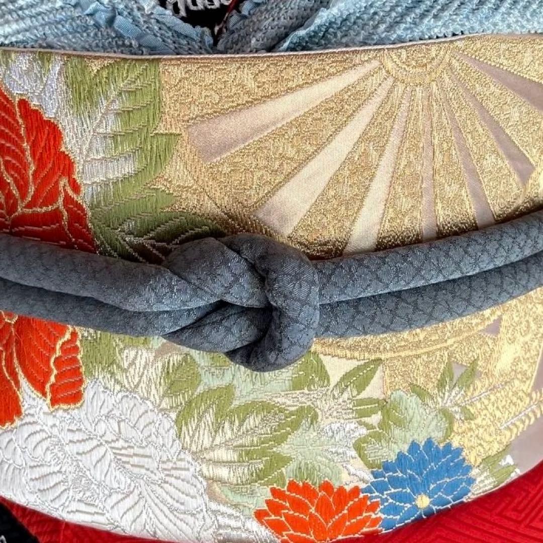 振袖フルセット　高身長　絞り　手描き友禅　成人式振袖　振袖　裄丈69 ➕サイズ