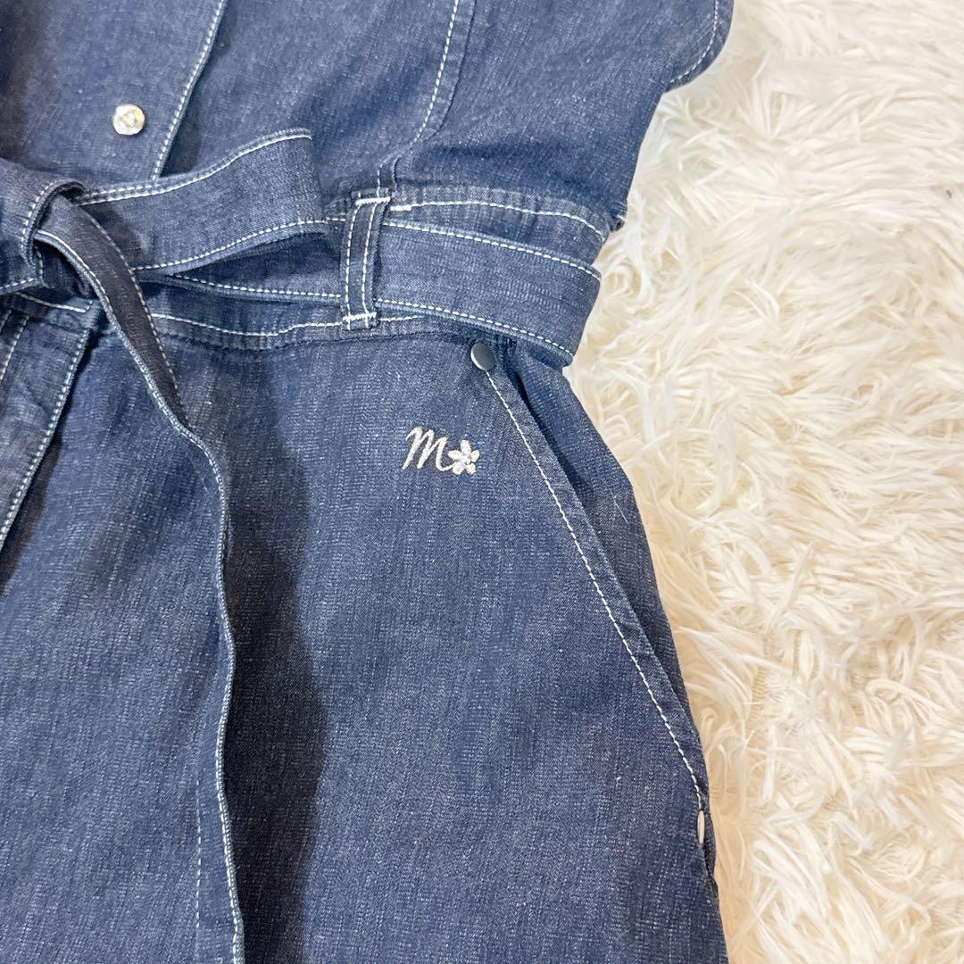極美品　M'SGRACY デニム サロペット カタログ掲載品 近年 40 リボン