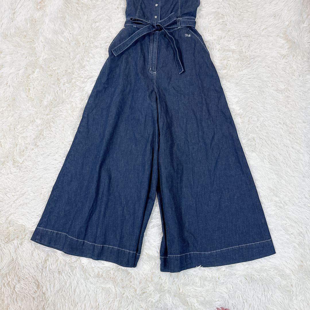 極美品　M'SGRACY デニム サロペット カタログ掲載品 近年 40 リボン