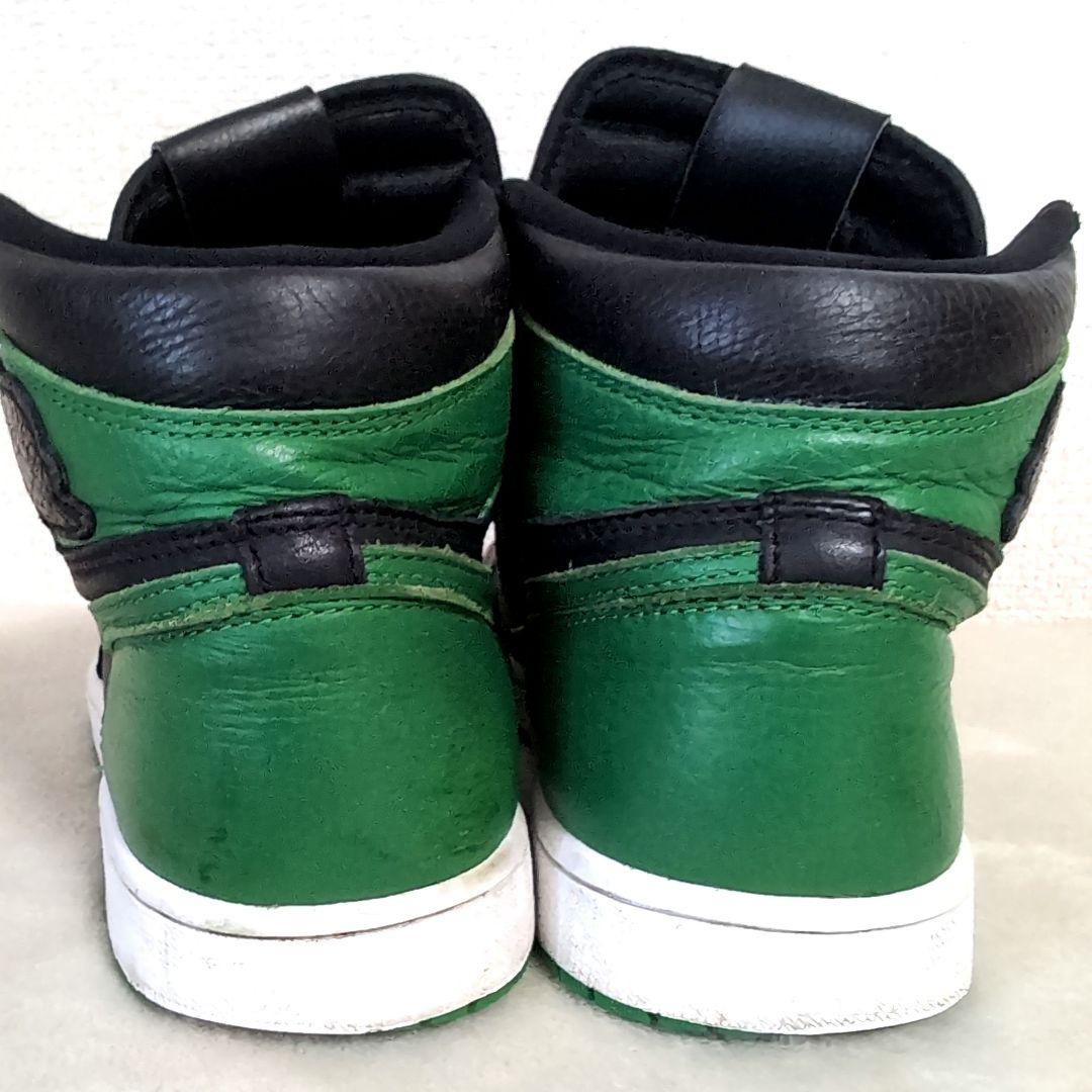 dx2 ナイキ エアジョーダン1 レトロ ハイカット 緑×黒 26cm