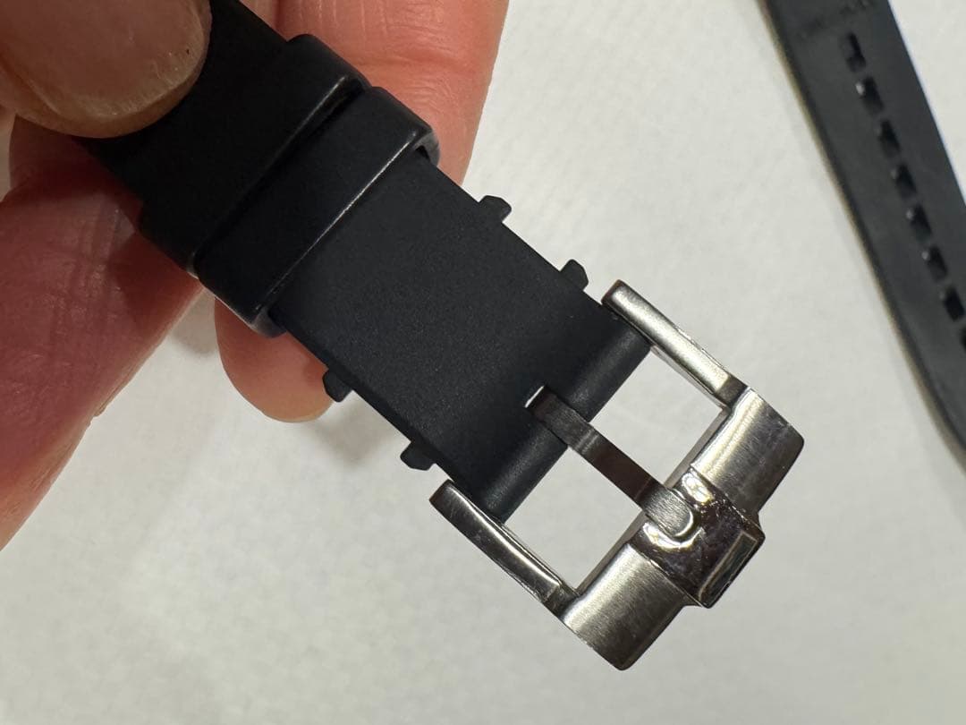 Rubber B ロレックス・ヨットマスター35ミリ用ラバーベルト ブラック