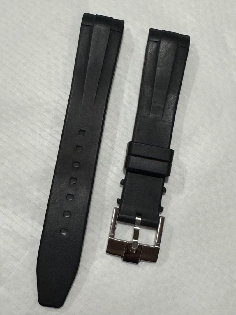 Rubber B ロレックス・ヨットマスター35ミリ用ラバーベルト ブラック
