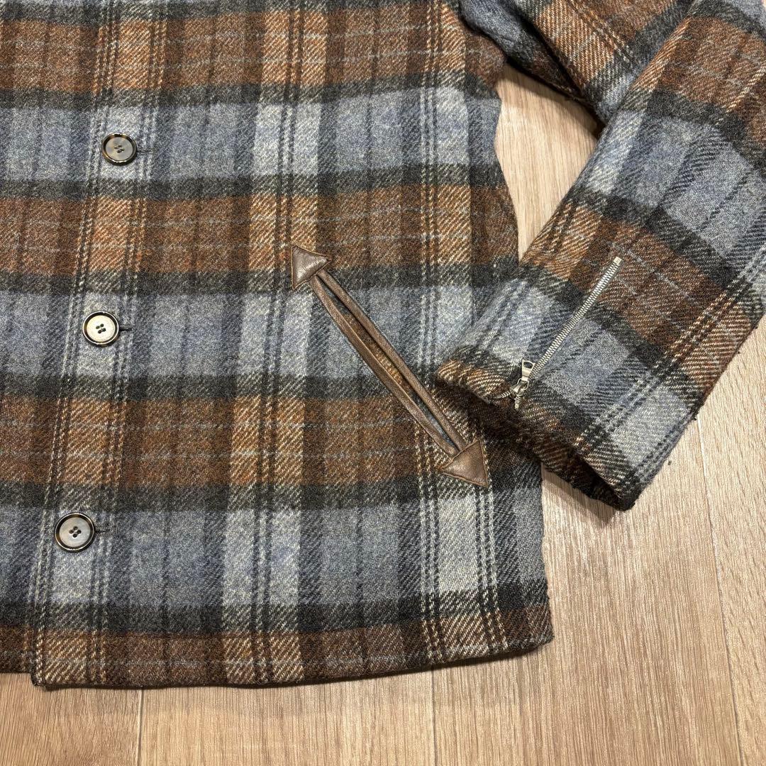 A.P. C アーペーセー チェック柄 ウールジャケット